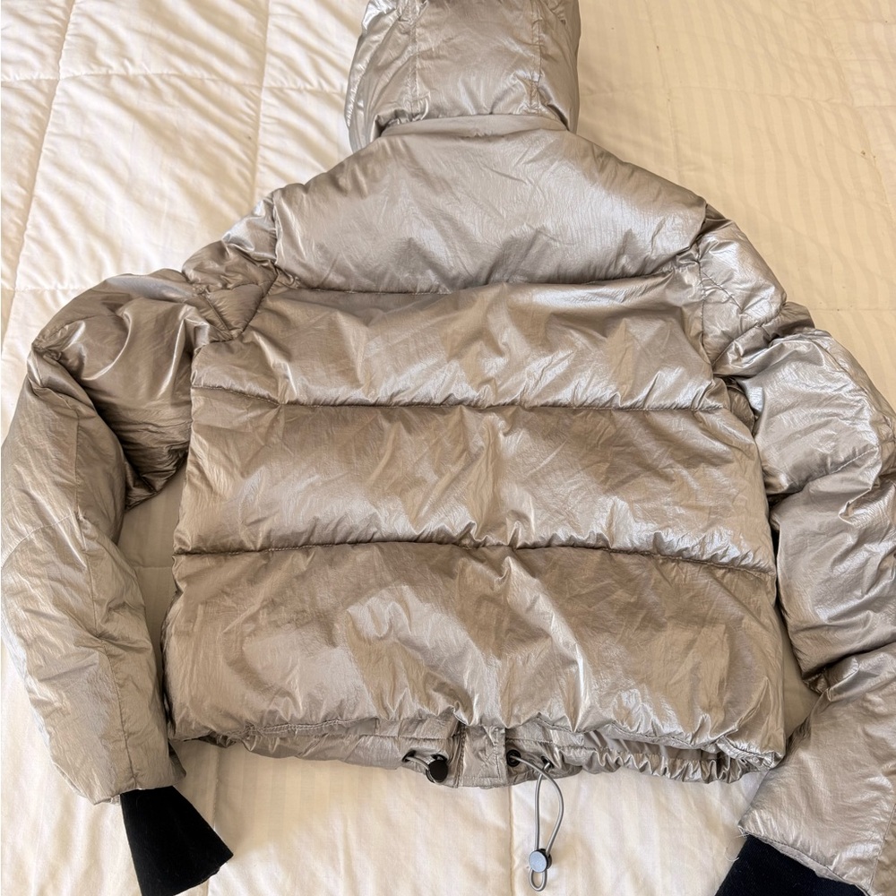 Bcbgmaxazria Metallic Silver Jacket - image 5